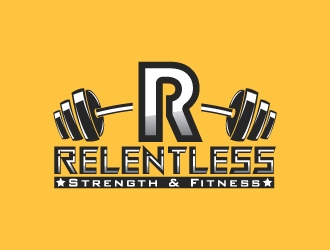 RELENTLESS    Strength & Fitness logo design by themountdesign