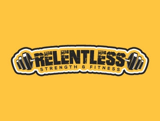 RELENTLESS    Strength & Fitness logo design by themountdesign