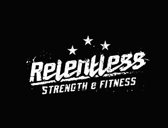 RELENTLESS    Strength & Fitness logo design by Eliben