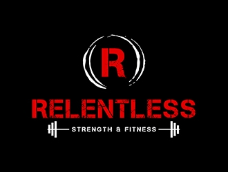RELENTLESS    Strength & Fitness logo design by XyloParadise