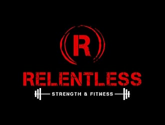 RELENTLESS    Strength & Fitness logo design by XyloParadise