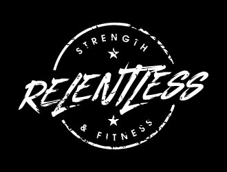 RELENTLESS    Strength & Fitness logo design by daywalker
