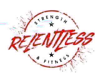RELENTLESS    Strength & Fitness logo design by daywalker