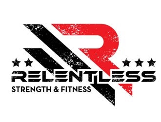 RELENTLESS    Strength & Fitness logo design by gogo