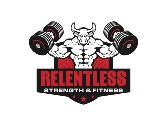RELENTLESS    Strength & Fitness logo design by SmartTaste