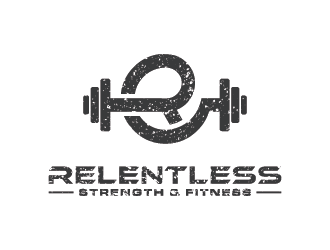RELENTLESS    Strength & Fitness logo design by Andri
