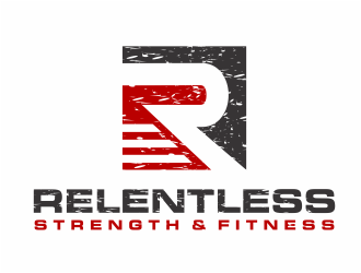 RELENTLESS    Strength & Fitness logo design by mutafailan