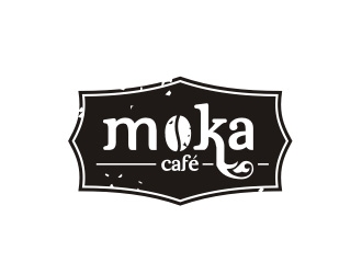 Moka cafe logo design by Foxcody
