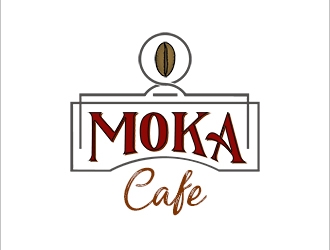 Moka cafe logo design by FIAFAI