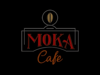 Moka cafe logo design by FIAFAI