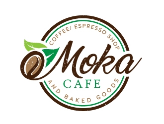 Moka cafe logo design by fantastic4