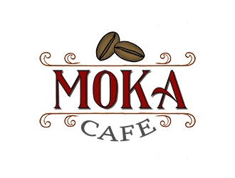 Moka cafe logo design by FIAFAI