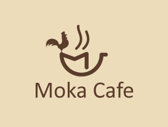 Moka cafe logo design by artbitin