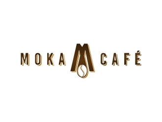 Moka cafe logo design by FloVal