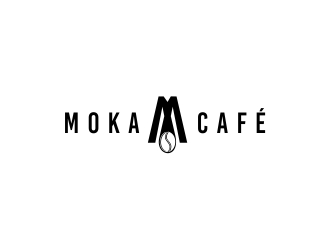 Moka cafe logo design by FloVal