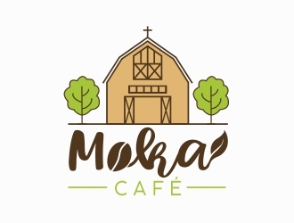 Moka cafe logo design by amar_mboiss