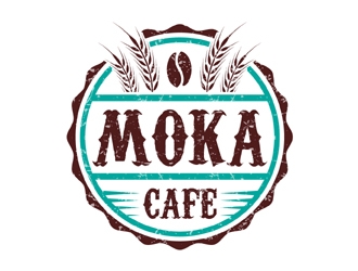 Moka cafe logo design by MAXR