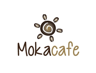 Moka cafe logo design by Marianne