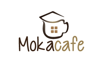 Moka cafe logo design by Marianne