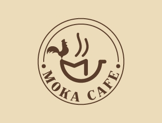 Moka cafe logo design by artbitin