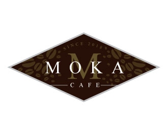 Moka cafe logo design by REDCROW