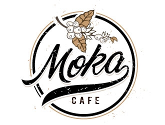 Moka cafe logo design by REDCROW