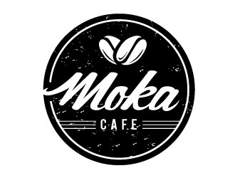 Moka cafe logo design by REDCROW