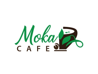 Moka cafe logo design by Suvendu