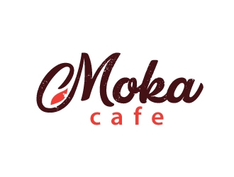 Moka cafe logo design by Suvendu