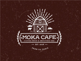Moka cafe logo design by emberdezign