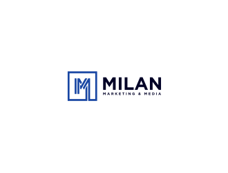 Milan Marketing & Media logo design by luckyprasetyo