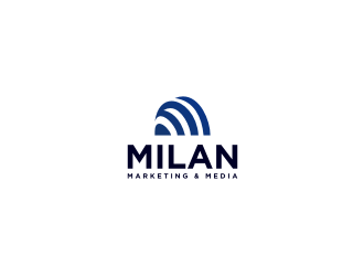 Milan Marketing & Media logo design by luckyprasetyo