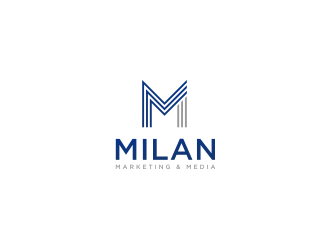 Milan Marketing & Media logo design by luckyprasetyo