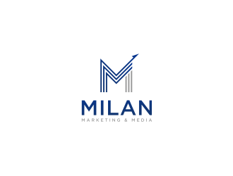 Milan Marketing & Media logo design by luckyprasetyo