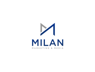 Milan Marketing & Media logo design by luckyprasetyo