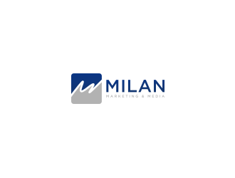 Milan Marketing & Media logo design by luckyprasetyo