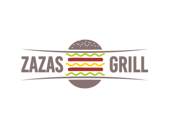 Zazas Grill logo design by YONK