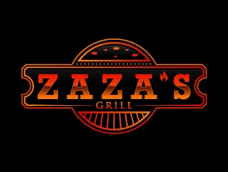 Zazas Grill logo design by JJlcool