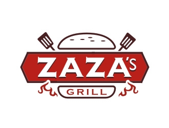 Zazas Grill logo design by Foxcody