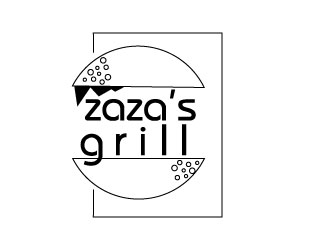 Zazas Grill logo design by Erasedink