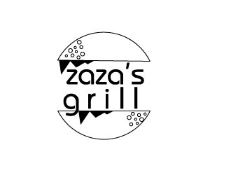 Zazas Grill logo design by Erasedink