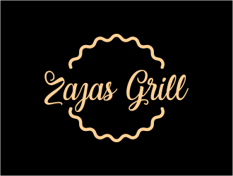 Zazas Grill logo design by BlessedArt