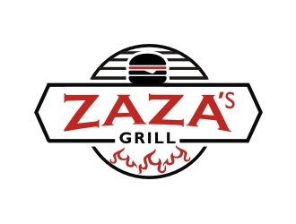 Zazas Grill logo design by Foxcody