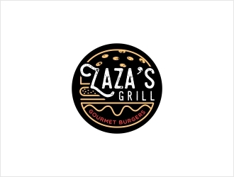 Zazas Grill logo design by gusdwi77