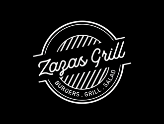 Zazas Grill logo design by logolady