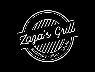Zazas Grill logo design by logolady