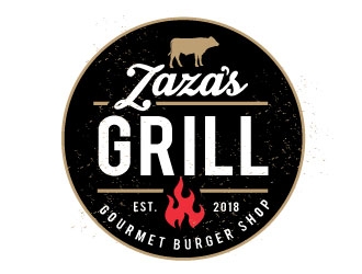 Zazas Grill logo design by REDCROW
