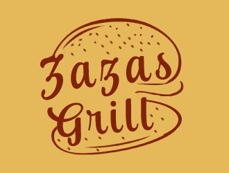 Zazas Grill logo design by nehel