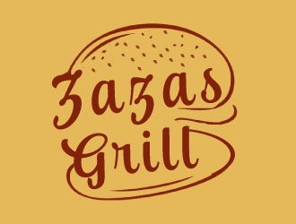Zazas Grill logo design by nehel