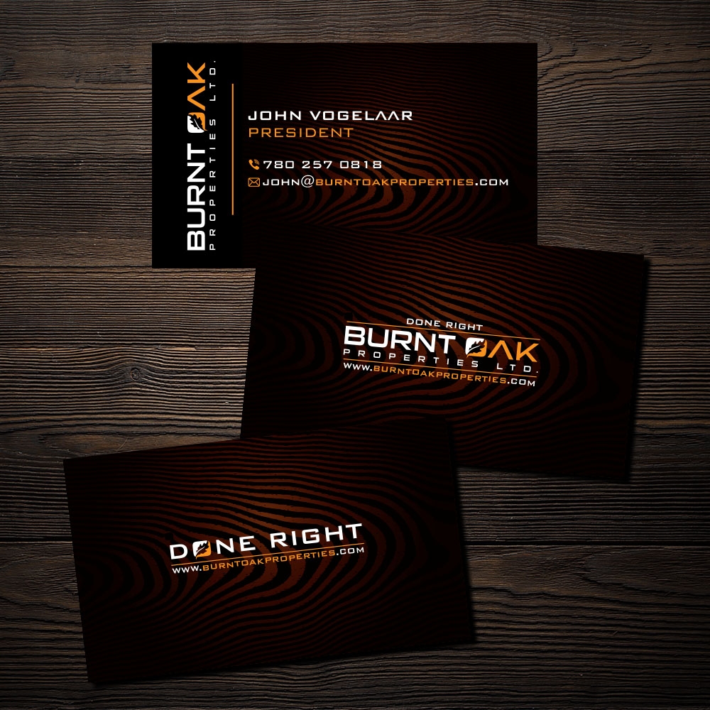 Burnt Oak Properties Ltd. logo design by Manolo
